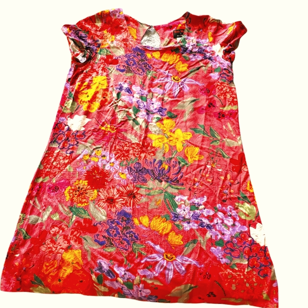 Hawaiian style floral dress